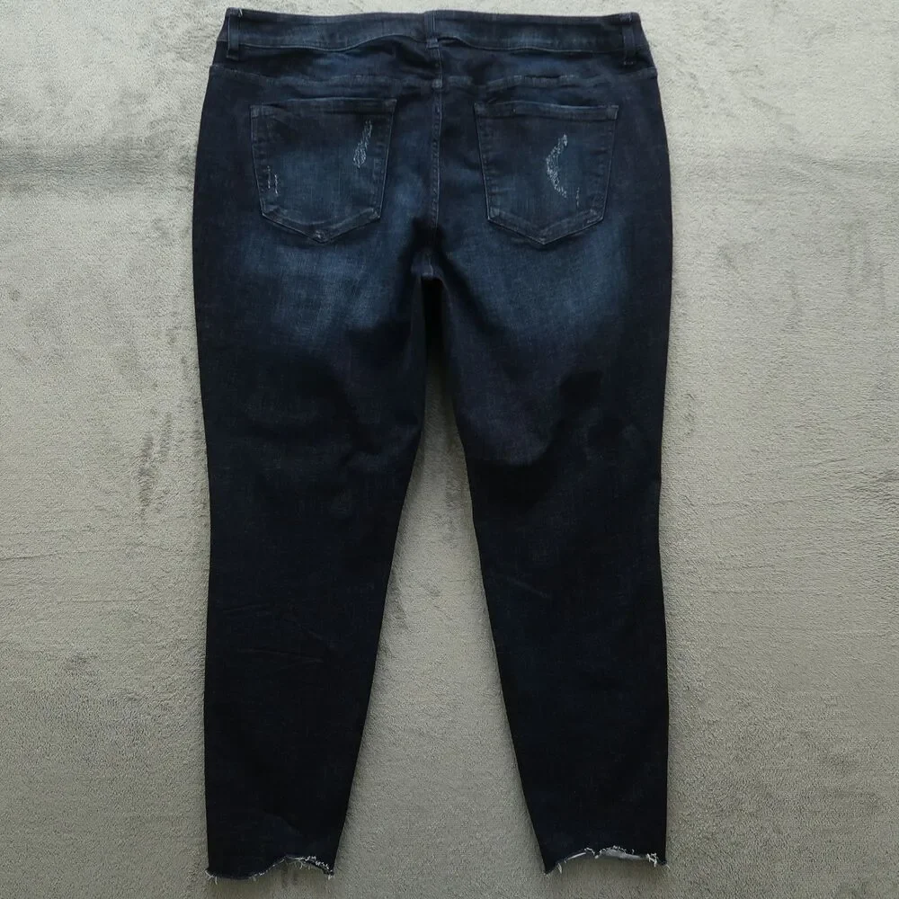 Lane Bryant Jeans Women's 22 Blue Mid-Rise Skinny Denim 29